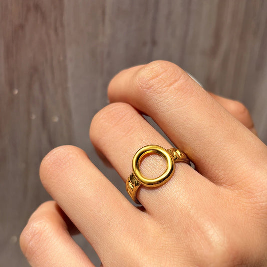 Bague "Cercle Pur" – Acier inoxydable